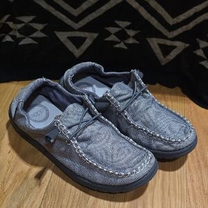 HEY DUDE Women's Shoes Dark Gray & White